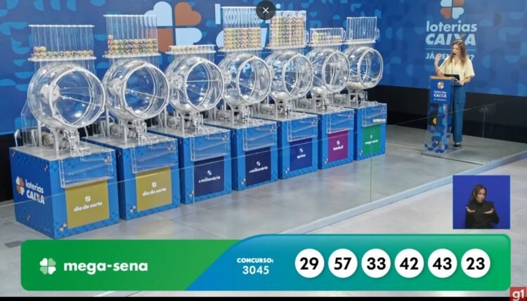 Mega-sena 3045 sorteia prêmio de quase 37 milhões de reais 1 Mega-sena 3045 sorteia prêmio de quase 37 milhões de reais
