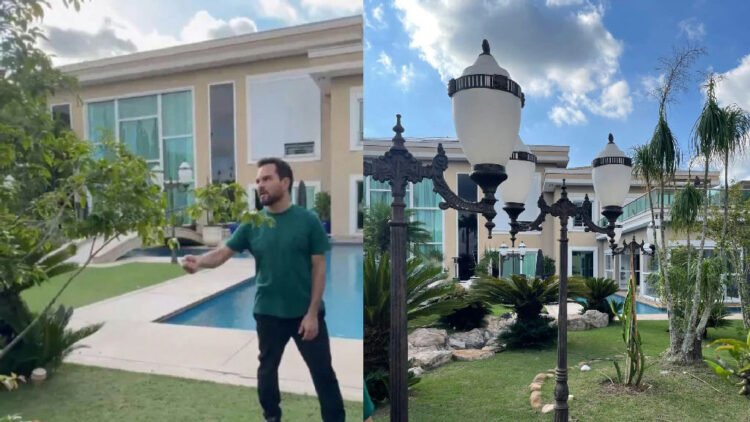 Refúgio verde: mansão de cantor sertanejo em São Paulo integra luxo e natureza 1 Refúgio verde: mansão de cantor sertanejo em São Paulo integra luxo e natureza