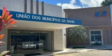 Fachada da sede da União dos Prefeitos da Bahia - UPB, em Salvador