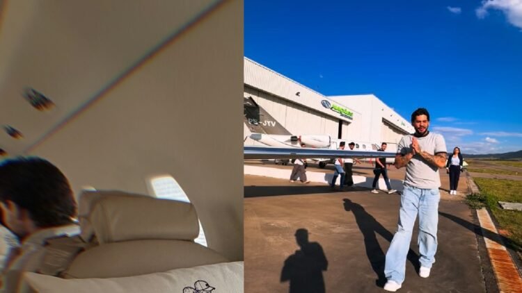 Zé Felipe personaliza novo jatinho com homenagem à família 1 Zé Felipe personaliza novo jatinho com homenagem à família