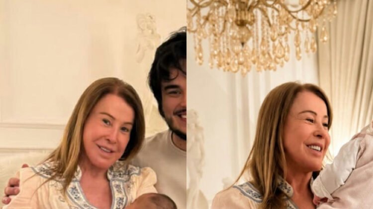 Zilu Camargo compartilha momento raro ao lado do filho Igor e da neta Florença