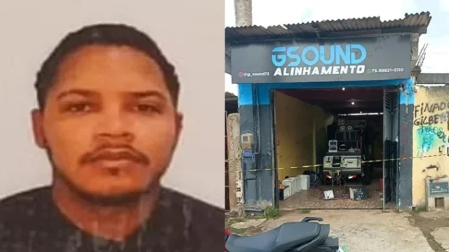 homem morto em loja de som de Itamaraju