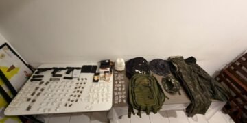 armas, drogas e munições apreendidas em Muniz Ferreira