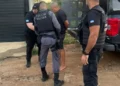 Líder de organização criminosa de Santo Antônio de Jesus sendo preso