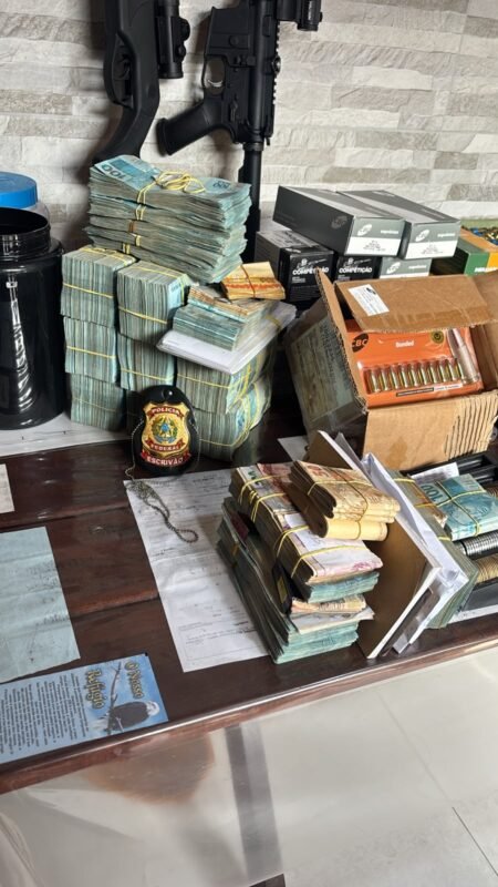 armas apreendidas pela PF em Feira de Santana