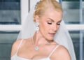 Ana Hickmann aposta em vestido de tafetá para oficializar união com Edu Guedes em São Paulo