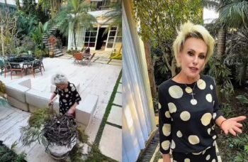 Ana Maria Braga exibe renovação de suas rendas-portuguesas em casa