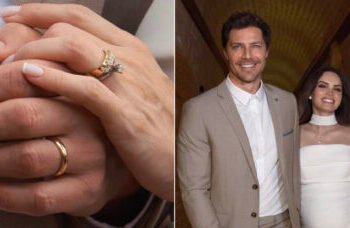 André Bankoff e Carol Reali celebram casamento com alianças simbólicas