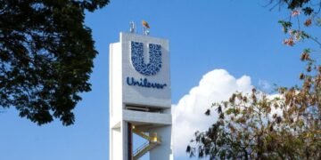 fachada da fabrica da Unilever em Vinhedo, São Paulo