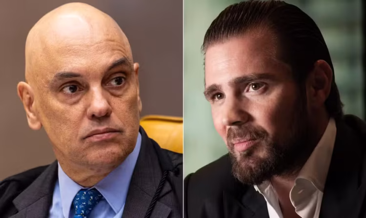 O ministro do Supremo Tribunal Federal (STF) Alexnadre de Moraes e o banqueiro Daniel Vorcaro, ex-CEO do Banco Master — Foto: Fotos de Brenno Carvalho/O Globo e Ana Paula Paiva/Valor