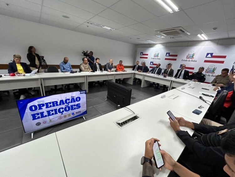 SSP-BA mobilizará 34 mil agentes e mil câmeras inteligentes na Operação Eleições 2026 1 reunião da SSP-BA
