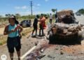 acidente em Camaçari na Estrada da Cetrel