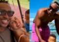 Bento, filho de Thiaguinho e Carol Peixinho, encanta com look combinando
