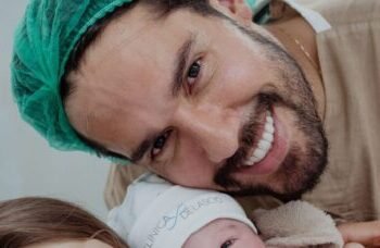 Bil Araújo celebra o nascimento do primeiro filho com Adriana Yanca