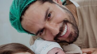 Bil Araújo celebra o nascimento do primeiro filho com Adriana Yanca
