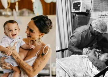 Clara Maia e André Coelho celebram o primeiro ano de vida do filho Theo
