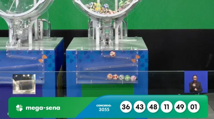 Confira as dezenas do concurso 3055 da Mega-sena que pode pagar R$ 68,8 milhões