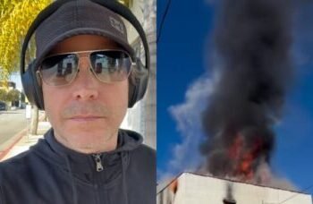 Erik Marmo tem casa destruída por incêndio nos Estados Unidos