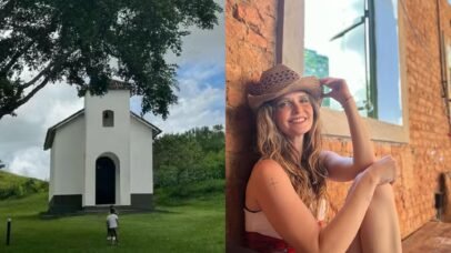 Fernanda Rodrigues revela refúgio familiar com capela colonial no interior do Rio