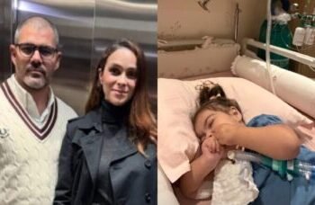 Filha de Juliano Cazarré recebe alta após 22 dias de internação em UTI