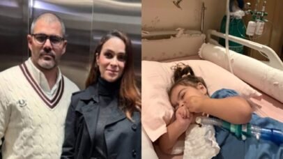 Filha de Juliano Cazarré recebe alta após 22 dias de internação em UTI