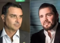 Fundo do caso Dark Horse ficou "inerte" por quatro anos, aponta PF 2 Arte colagem feita com fotos de Flávio Bolsonaro e Daniel Vorcaro lado a lado