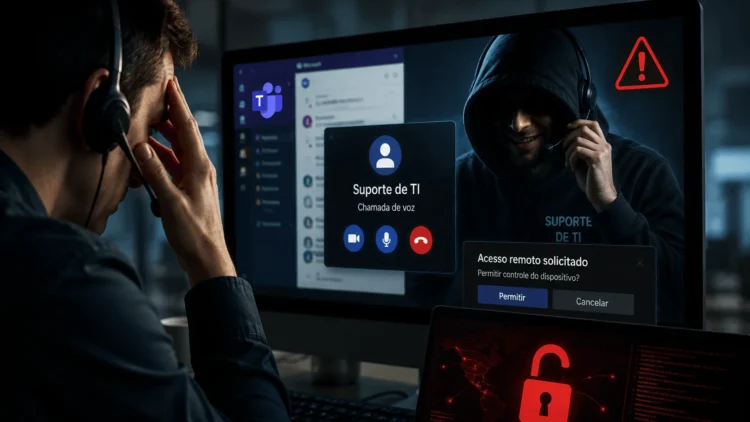 Golpes no Microsoft Teams utilizam falso suporte de TI para invadir redes corporativas