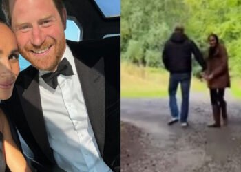 Harry e Meghan Markle compartilham vídeo inédito da família na Inglaterra
