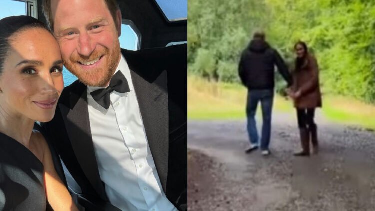 Harry e Meghan Markle compartilham vídeo inédito da família na Inglaterra