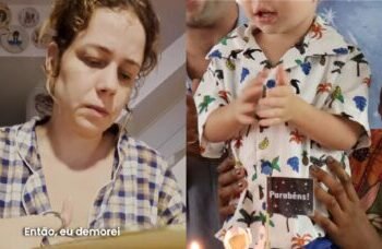 Leandra Leal celebra aniversário de Damião com decoração artesanal e sustentável