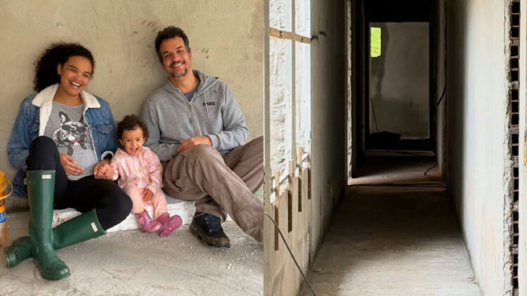 Lucy Ramos celebra avanço da obra de sua casa dos sonhos com a família