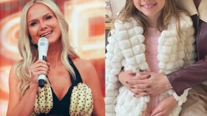 Manuela, filha de Eliana, encanta em rara aparição nos bastidores da TV