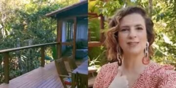 Micaela Góes revela refúgio na serra com jardim à beira de rio no RJ