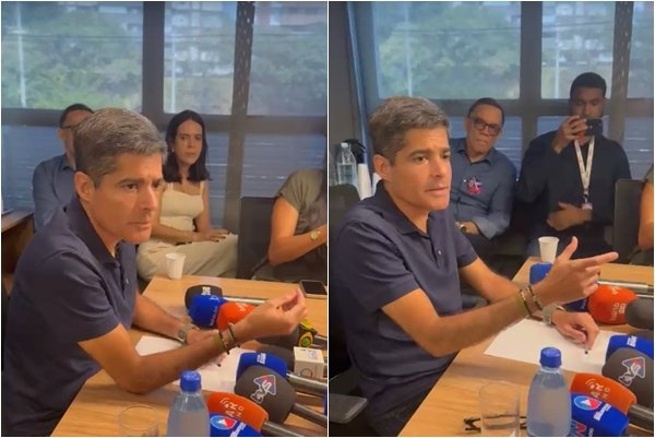 ACM Neto em coletiva de imprensa sobre o caso Master