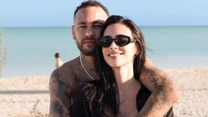 Neymar e Bruna Biancardi marcam presença em jogo da NFL no Maracanã 1 Neymar e Bruna Biancardi marcam presença em jogo da NFL no Maracanã