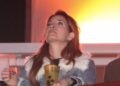 Poliana Abritta curte Rock in Rio com o marido e a filha em rara aparição