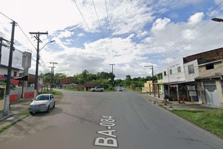 print do google maps da comunidade de ENtrada da Pedra, em Santo Amaro