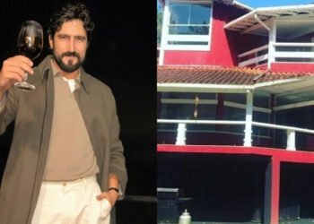 Renato Góes vive em mansão com cachoeira particular no Rio de Janeiro