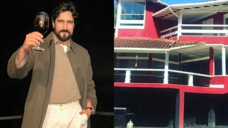 Renato Góes vive em mansão com cachoeira particular no Rio de Janeiro