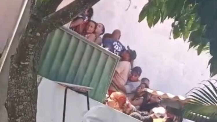 Vídeo mostra confusão em fila para recebimento de indenização por derramamento de óleo em Saubara 1 pessoas em uma fila superlotada em Saubara