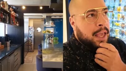 Tiago Abravanel revela detalhes de cobertura duplex com 800 bonecos em SP