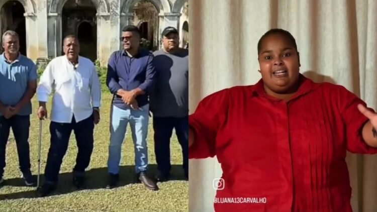 arte onde mostra alguns vereadores de santo amaro, incluindo Luana Carvalho, Kleber Feião, Justino Oliveira.
