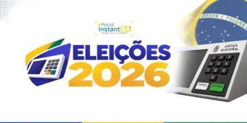 banner com a escrita "Eleições 2026" com a logomarca do Portal InstantBA