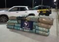carro apreendido com 140kg de maconha na carroceria