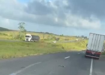 acidente na br-324 com ciclista