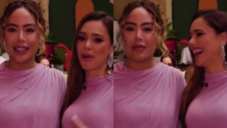 Bruna Biancardi e Rafaella Santos usam roupas idênticas durante a festa de aniversário de Mavie