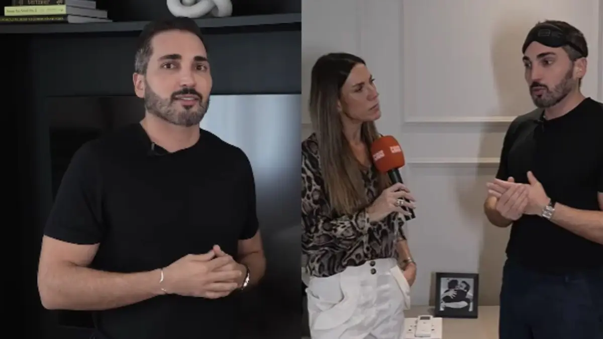 Lucas Estevam abre as portas de seu apartamento em prédio antigo