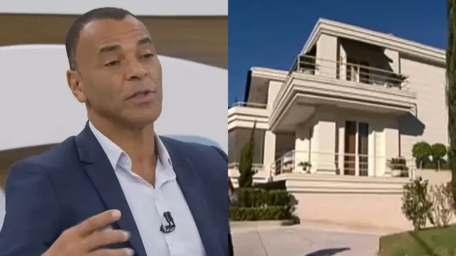 Mansão de Cafu exibe piso de vidro e sala de troféus na TV