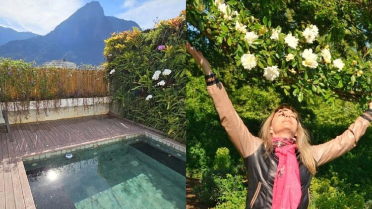 Maria Padilha vive em cobertura charmosa com vista para o Cristo Redentor