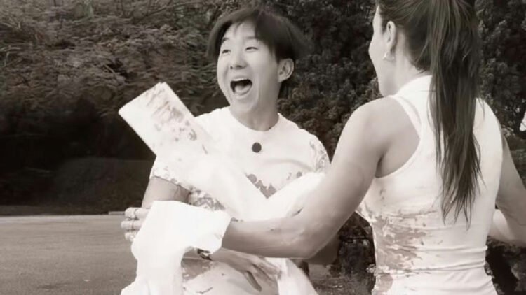 Pyong Lee e Natália Nasser revelam sexo do segundo filho em chá revelação 1 Pyong Lee e Natália Nasser revelam sexo do segundo filho em chá revelação